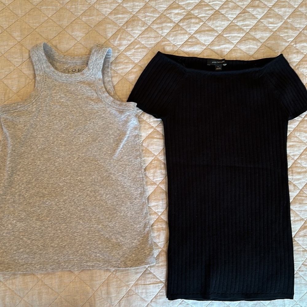 Lot of 2 ANN TAYLOR SUMMER TOPS - Size Small